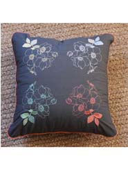 Embroidered Cushion - Rose